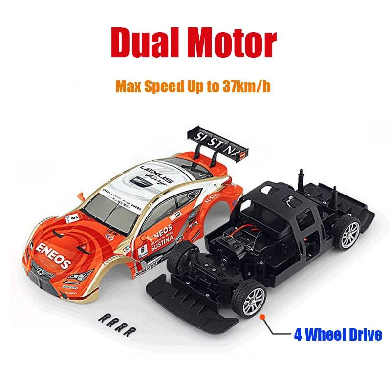 

RC Car For GTR/Lexus 4WD Drift Racing Car Championship 2.4G Off Road Rockstar Radio Remote Control Vehicle Electronic Hobby