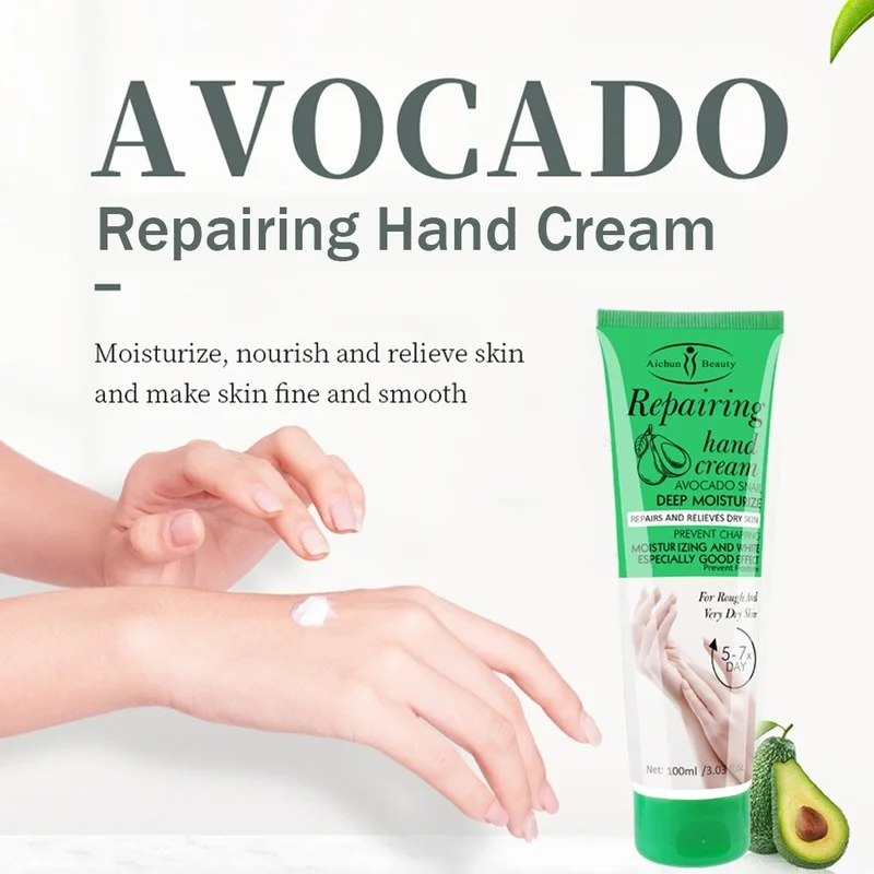 

Avocado Moisturizing Hand Cream 100% Plant Essence Nourishing Anti-Capture Oil Control Portable Repair Gentle Hand Care