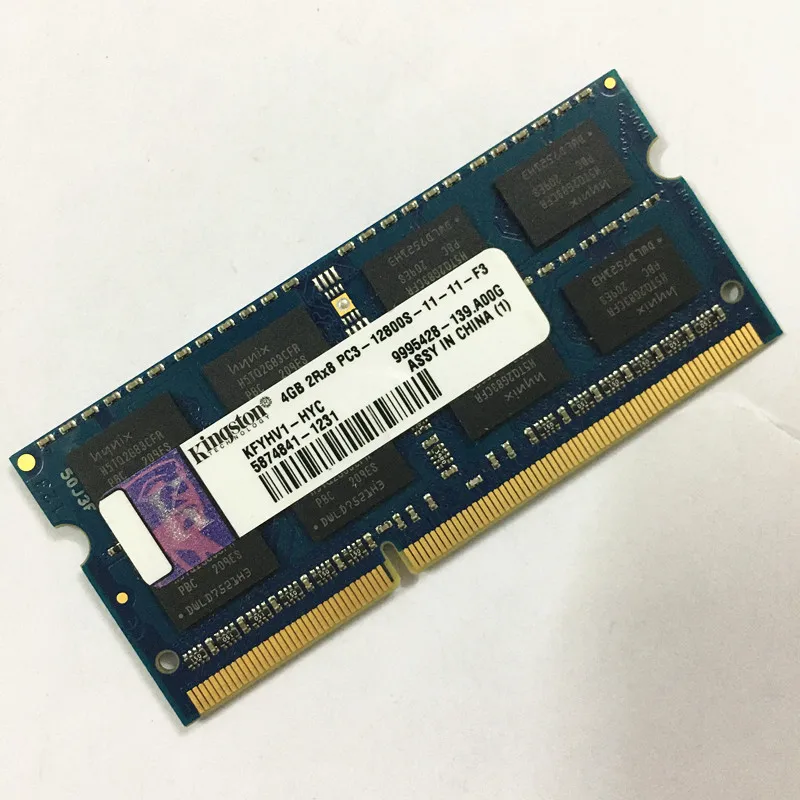 Б/у память Kingston DDR3 4 Гб 1600 МГц RAMS 2RX8 PC3 12800S 11 F3 ddr3 1 5 В для ноутбука хорошая