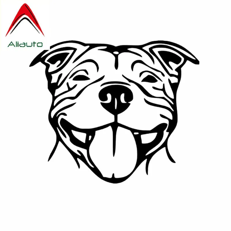 Забавная Автомобильная наклейка Aliauto Staffy Staffordshire Bull Terrier Staffie Dog виниловый декор
