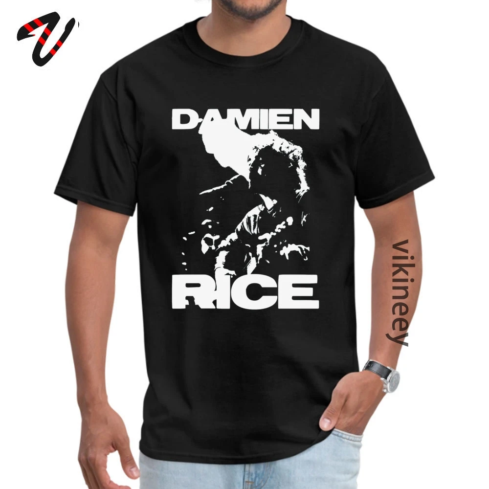 Damien Rice Повседневное городской рукав футболки день влюбленных с круглым вырезом