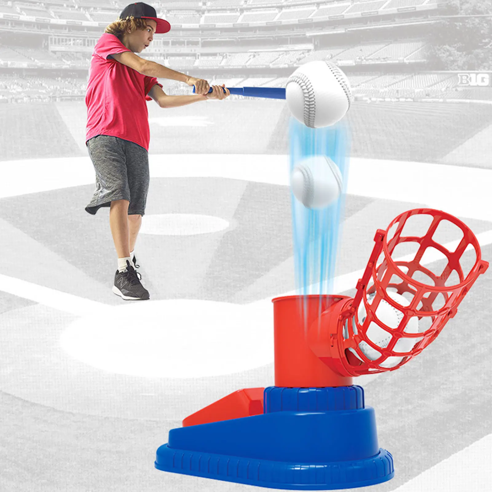 

Automatic Baseball Ball Machine Set Safe Durable Children Baseball Pitching Machine Launcher Toy Sports Baseball Training Toys