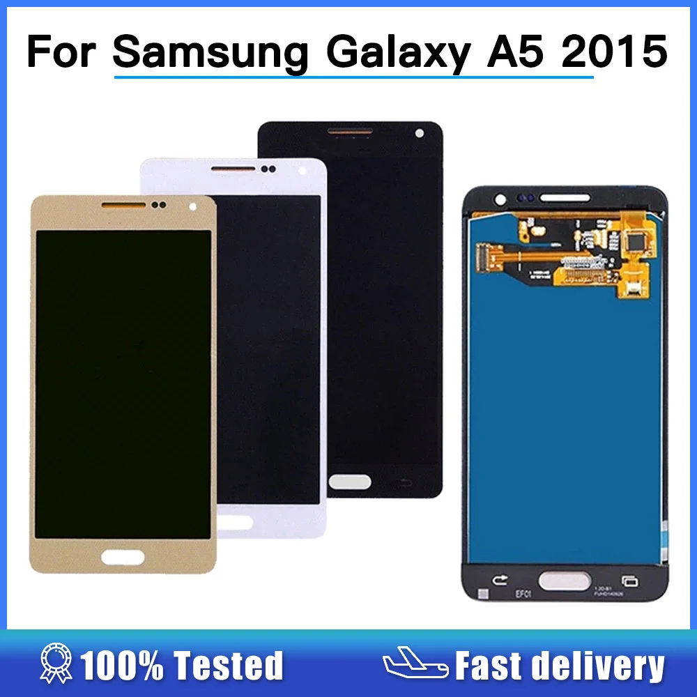 Оригинальный OLED ЖК-дисплей для SAMSUNG Galaxy A5 2015 сенсорный экран SM-A500 A500F A500FU A500M A500Y A500FQ