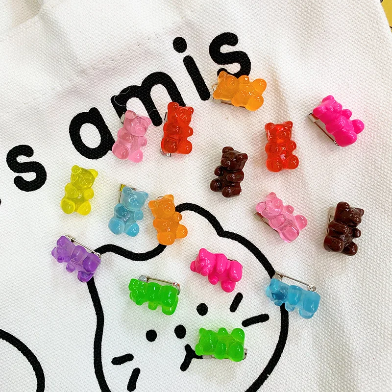 Kawaii Anime Brooches Cartoon Candy-colored Fudge Collar Pins Girl Kids Jeans Bag Shoes Decoration For Friend | Украшения и