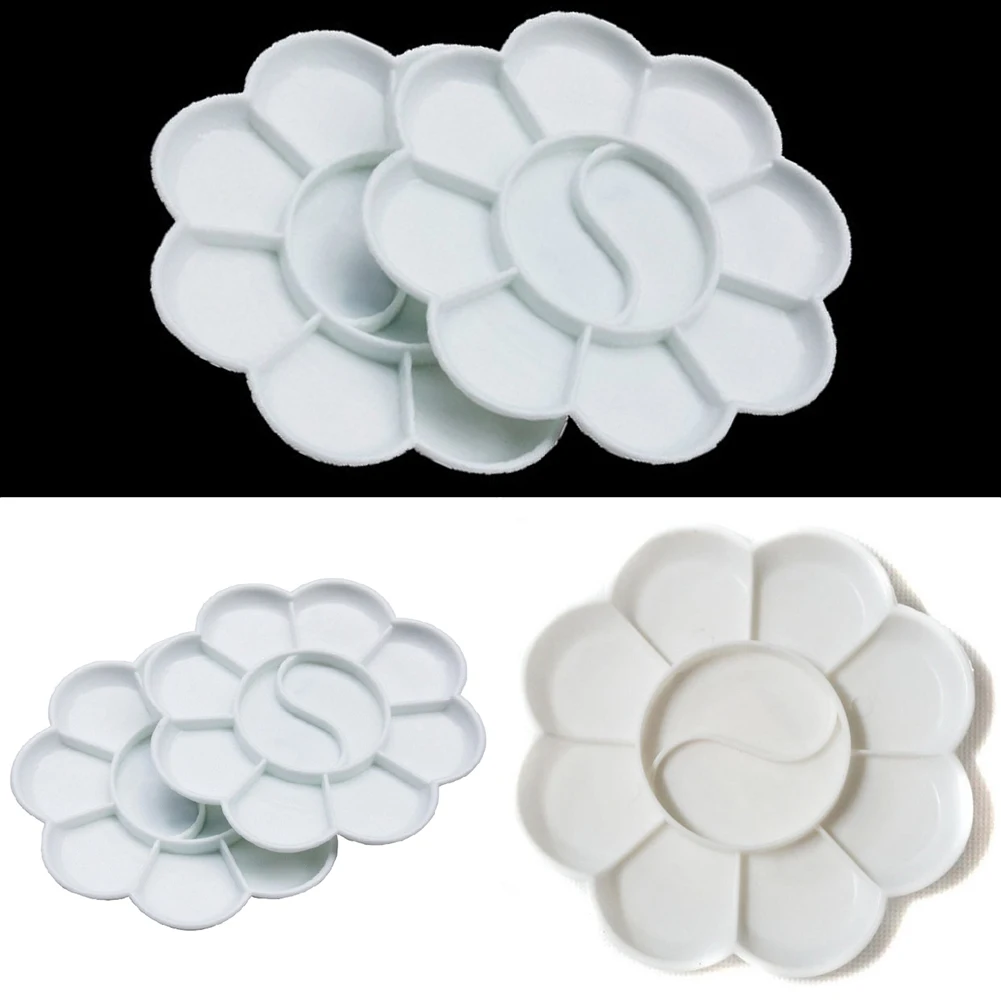 1 шт. палитра 8 см художественные альтернативы белый мини-лоток для краски