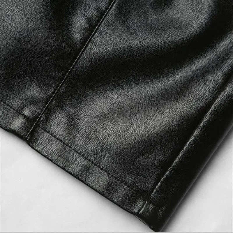 

2020 mini skirt mujer faldas woman skirts womens saias mulher femme jupes Solid color PU Fake fur Tight Large size zipper pocket