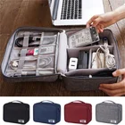 Портативная дорожная сумка для хранения, сумка-Органайзер для электронных устройств с USB-кабелем