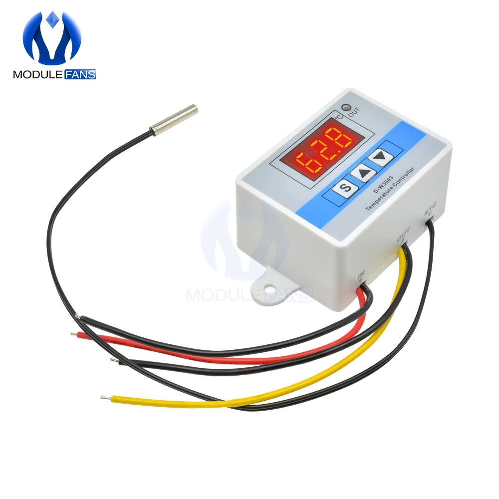 Цифровой светодиодный регулятор температуры W3003 DC 12 В термостат для инкубатора