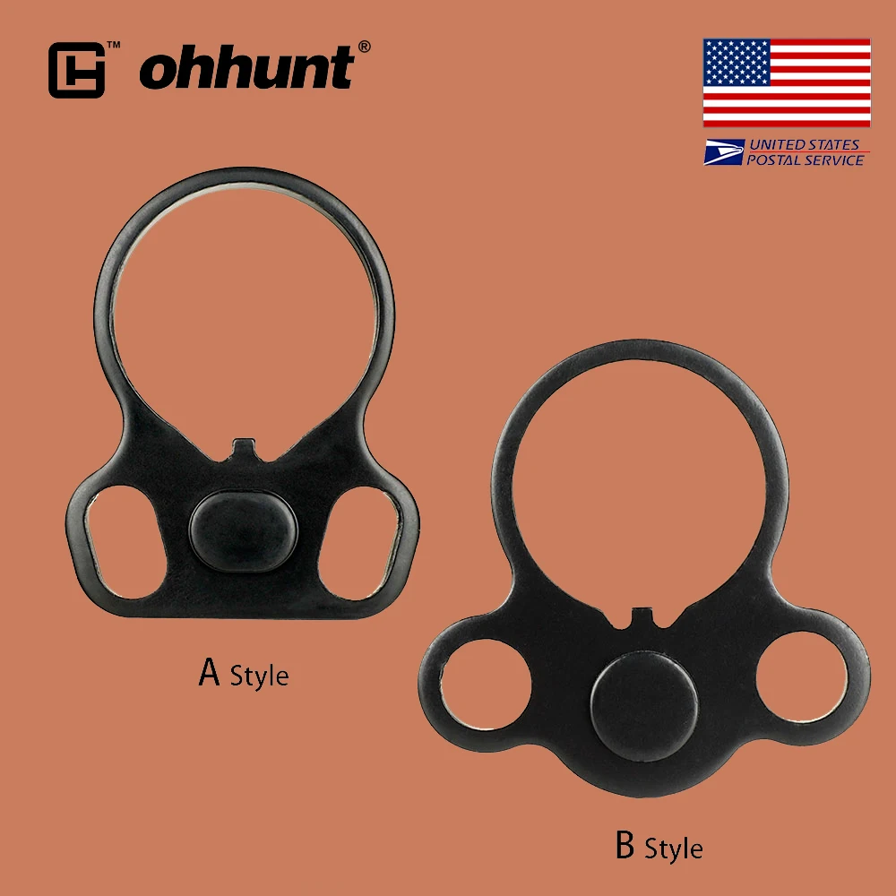Ohhunt охотничий слинг адаптер AR наконечник Круглый двойной Петля двойная боковая