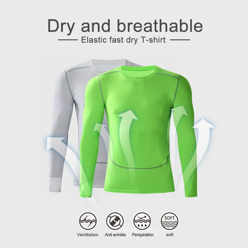 Рубашка для бега Мужская футболка полиэстер Спортивная тренировочная рубашка с