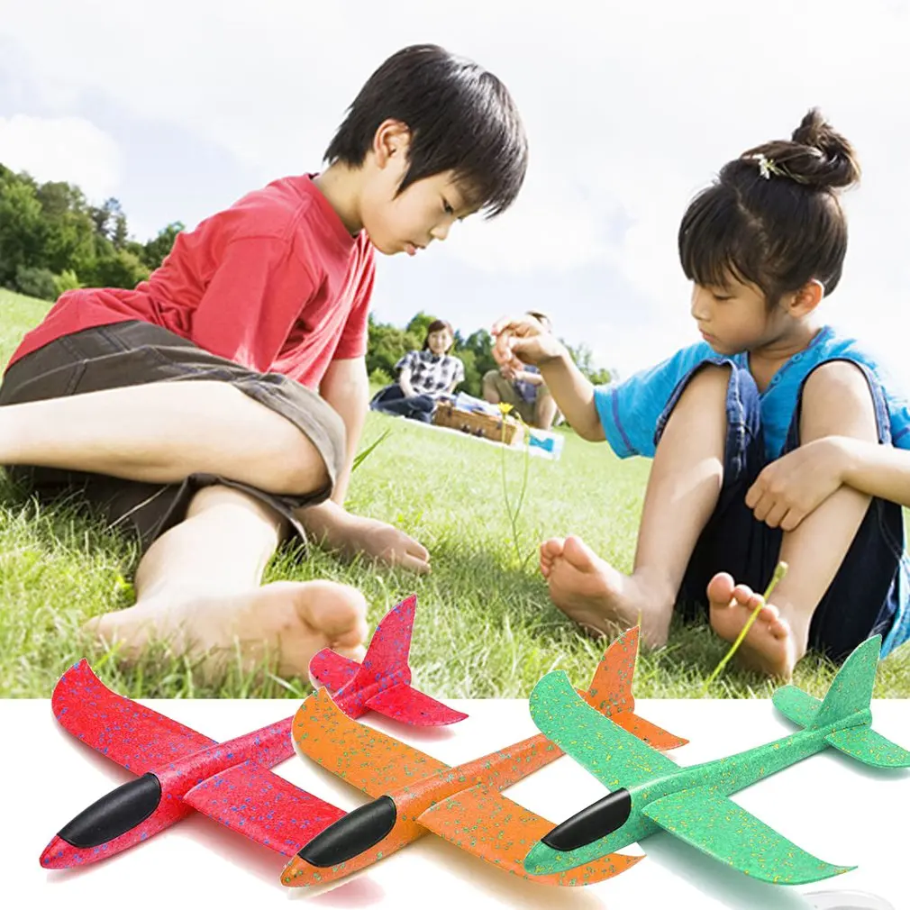

Hand Throw Flying Glider Planes Foam Aircraft Model EPP Resistant Breakout Aircraft Party Game Children Outdoor Fun Gift Toys