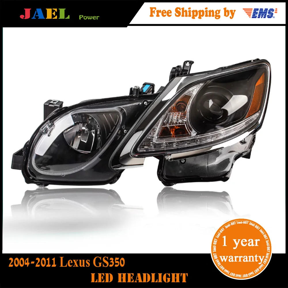 JAEL Стайлинг автомобиля для GS350 фары 2004-2011 GS300 светодиодный ные DRL Биксеноновые