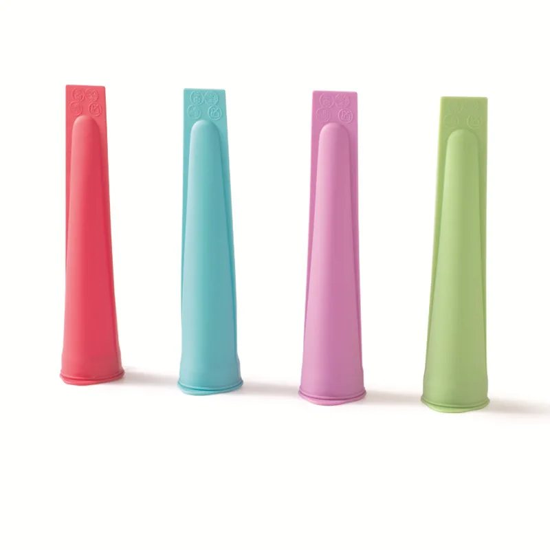 Силиконовая форма для мороженого с крышками цветной поднос приготовления