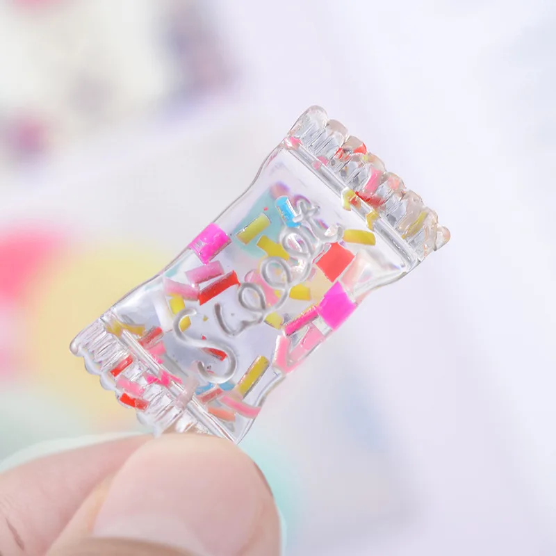 

10pcs 18*33MM Resin Cute Candy Charms DIY Making Earrings Necklace Bracelet Jewelry Accessories New Fashion