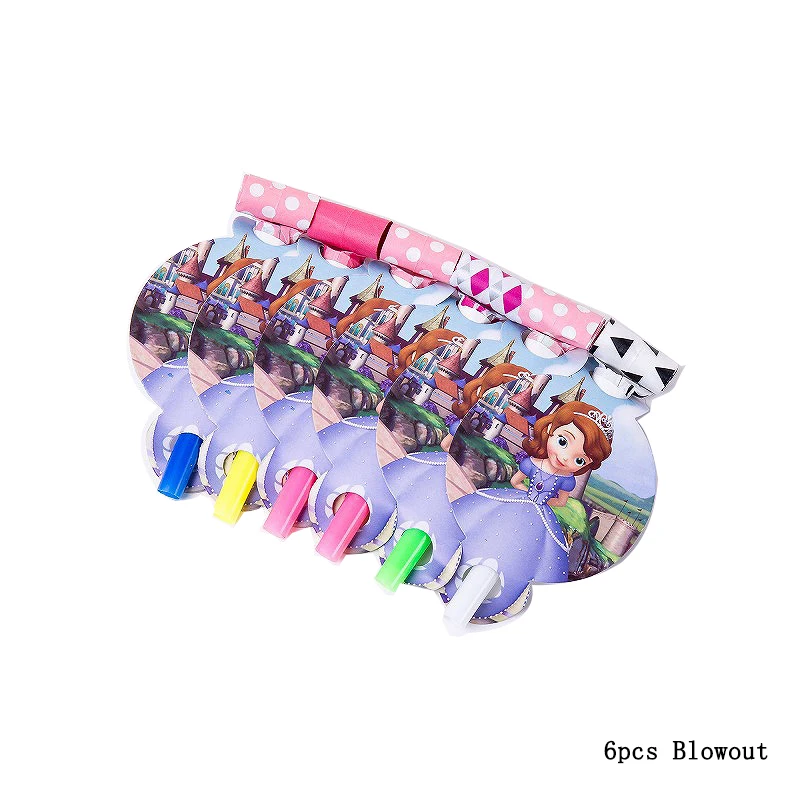 

Princess Sofia Kids Birthday Party Supplies Disposable Tableware Straws Plates Cups For Decoration Baby Shower Girl Favor Gifts