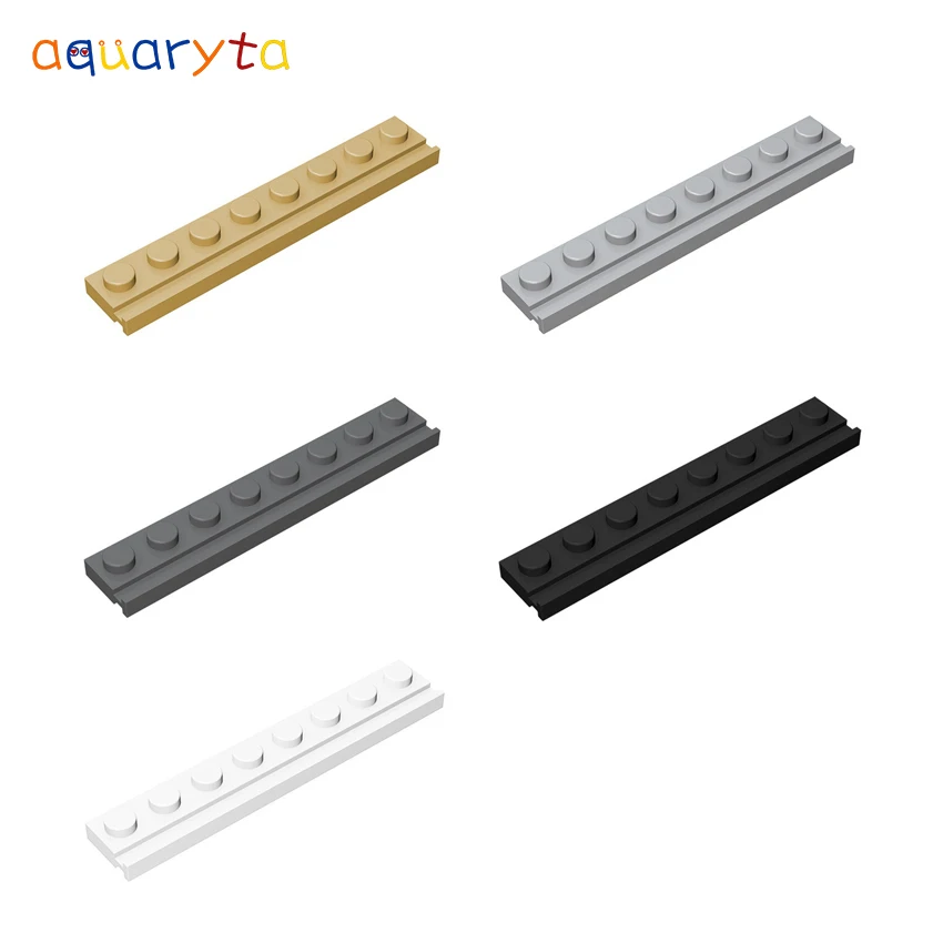 

Aquaryta 20pcs Plate Special 1x8 with Door Rail Building Blocks Parts Compatible 4510 Creativity Educational Toy for Teens