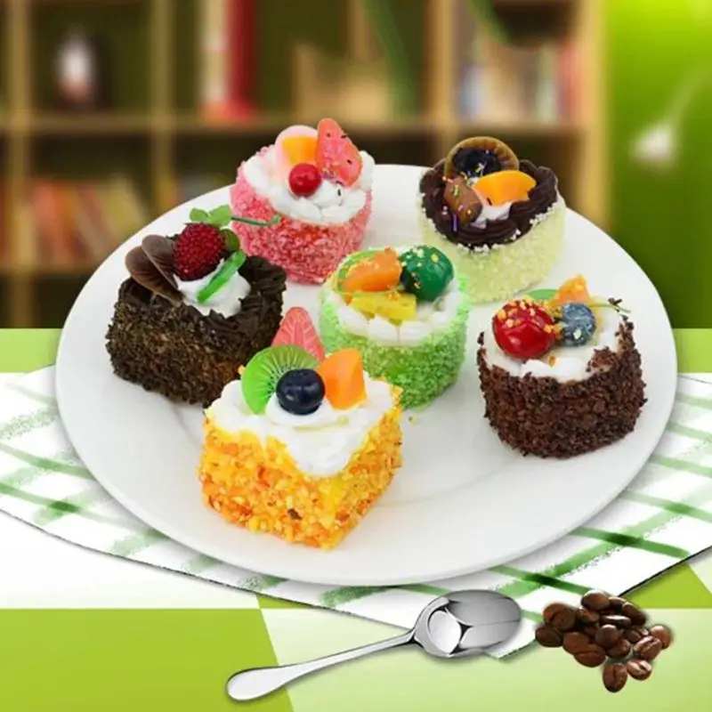 

Artificial Simulation Cake Model Fake Food PU Educational Toys Kitchen Photography Props Home Decoration