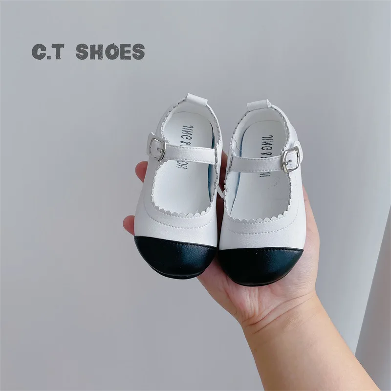 

2021 autumn new children shoes kids baby soft-soled comfortable toddler shoes Korean fashion girls lace princess single shoes