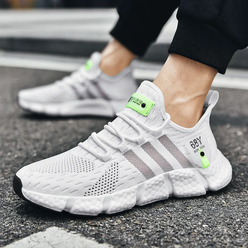 

Running Sport Shoes male 2020 Sneakers Men Sneakers Mesh Breathable Lace Up Men Casual Men Shoes Outdoor Sport Soft bottom Shoes
