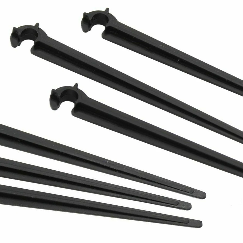100 Pcs 1/4&quot Inch Drip Irrigation water Hose Pipe Support Bracket Holders pipe C Shape Fixed Stems Holder Garden | Дом и сад
