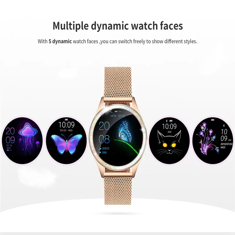 KW20 Smart Watch Women IP68 Waterproof Heart Rate Monitor For Android IOS Fitness Bracelet Female Smartwatch PK KW10 H2 H8 | Электроника