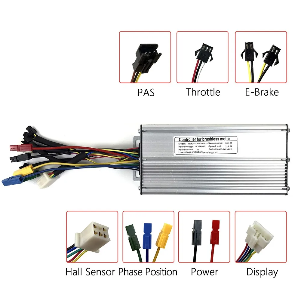 

Kunteng KT-30A Controller 36V/48V For 1000W Motor Waterproof Connector 12 Mosfets For Electric Bicycle KT Series Motor Parts