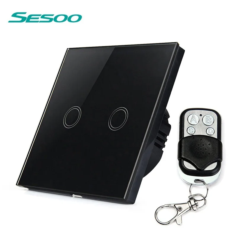 Умный светильник ключатель SESOO европейский стандарт 2 клавиши 1 канал с