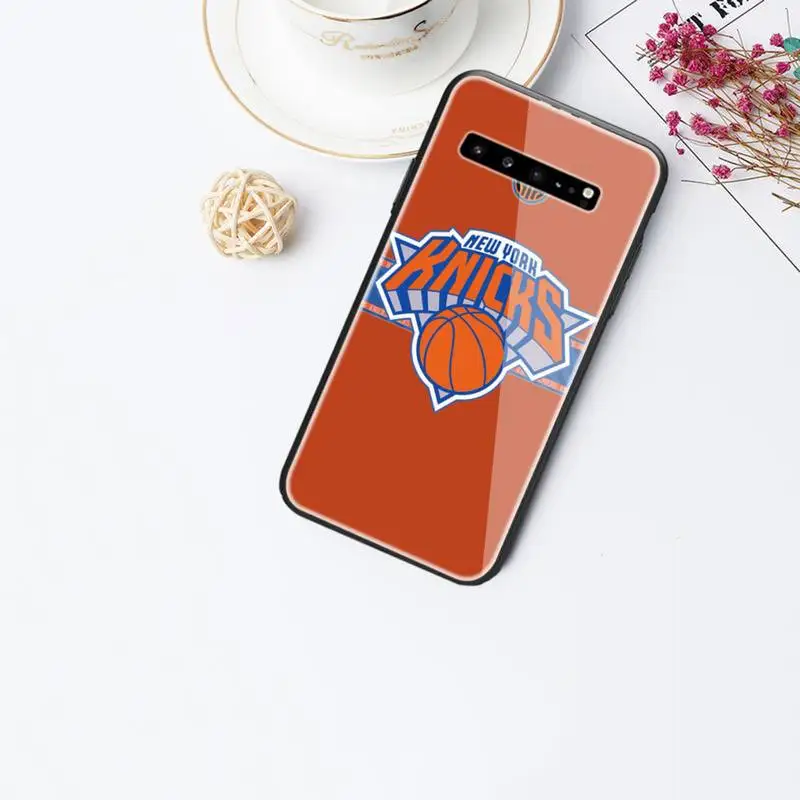 

0 Basketball Team Knicks-compatible Phone Case Tempered Glass For Samsung S6 7 8 9 10 20 Plus Ultra Note8 9 10 10pro