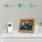 K-STAR часы с цветным экраном для прогноза погоды, часы с радио-волной, многофункциональные электронные часы с будильником, беспроводные