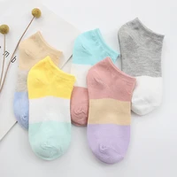 womens socks color trend matching shallow mouth short socks low boat socks female students popular socks wholesale 10 pairs lot
