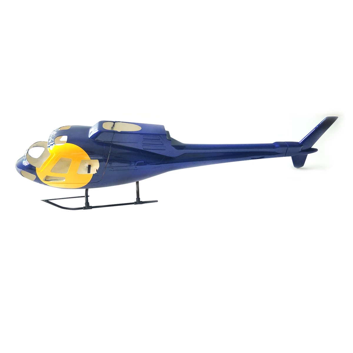 Blue Yellow Вертолет из стекловолокна, масштабный корпус, комплект фузеляжа AS350 Ecureuil, 450 Размер, предварительно окрашенный фузеляж для вертолета, модель радиоуправляемого самолета - Цвет: Blue Yellow