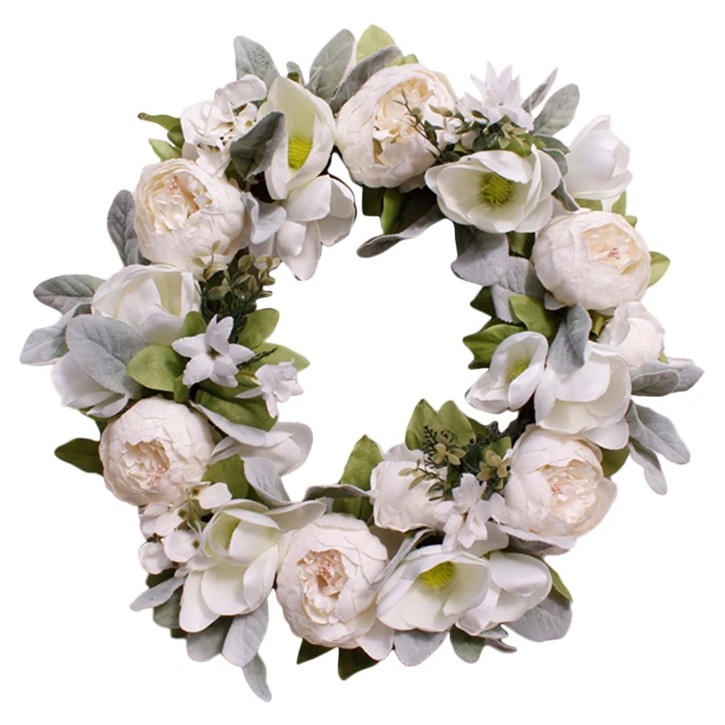 

Практичный искусственный цветок пиона, венок на дверь, Весенняя Гирлянда для входной двери, стены, окна, свадьбы, вечеринки, офиса, домашний ...