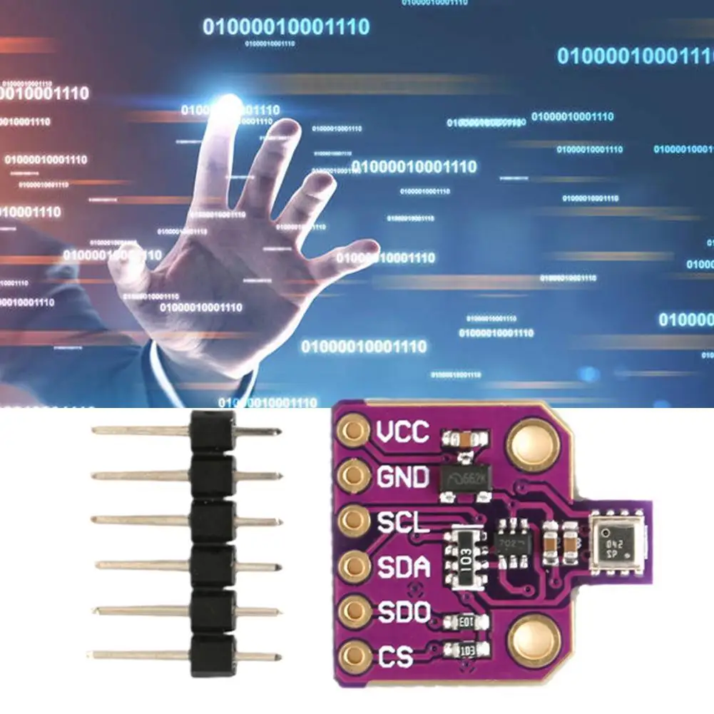 

BME680 Temperature, Humidity And Air Pressure Sensor Ultra-small Pressure Height Development Board