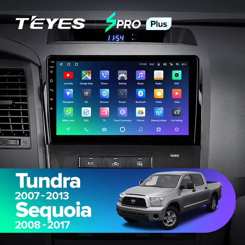 TEYES SPRO Plus Штатная магнитола For Тойота Тундра XK5 Секвойя XK60 Toyota Tundra XK50 2007 - 2013 Sequoia 2008