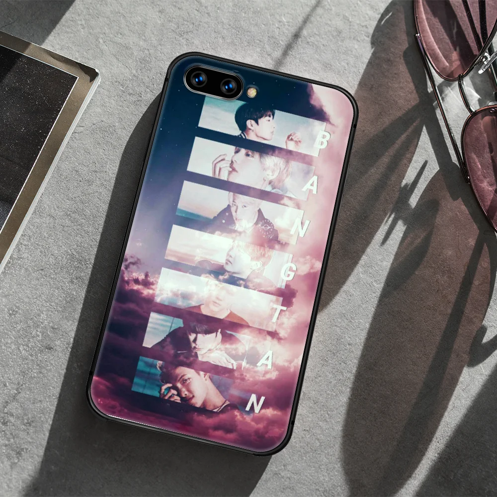 

Bangtan Boys KPOP Phone Case Cover Hull For HUAWEI honor 7a 8 8s 8a 8x 9 9x 10 20 i Lite Pro black Prime Luxury Waterproof