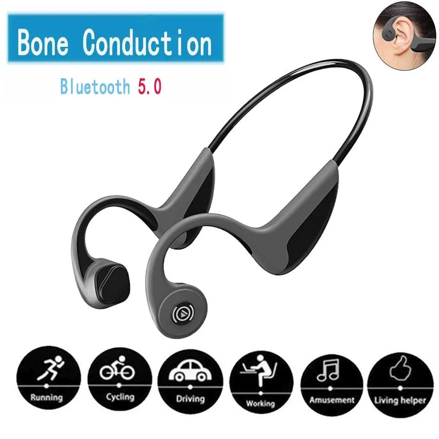 

Bluetooth-наушники Z8 с костной проводимостью, спортивные водонепроницаемые беспроводные наушники для бега, гарнитура с микрофоном для смартфон...