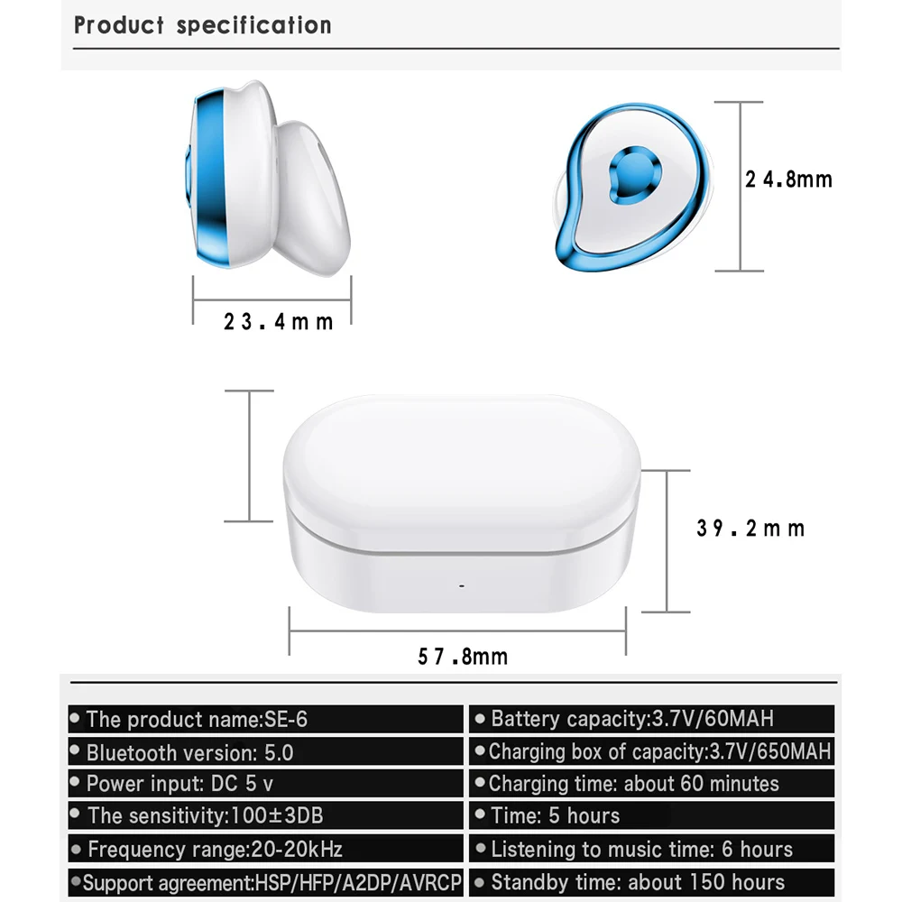 Беспроводные Bluetooth-наушники FDBRO оригинальные наушники-вкладыши 5 0 стерео hi-fi