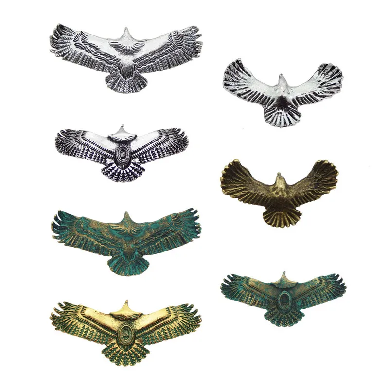 

Жюли Ван, 7 шт., разноцветные, в форме мухи, орла, из металлического сплава, ожерелье, браслет, кулон, подвески для женщин, ручной работы, ювелир...