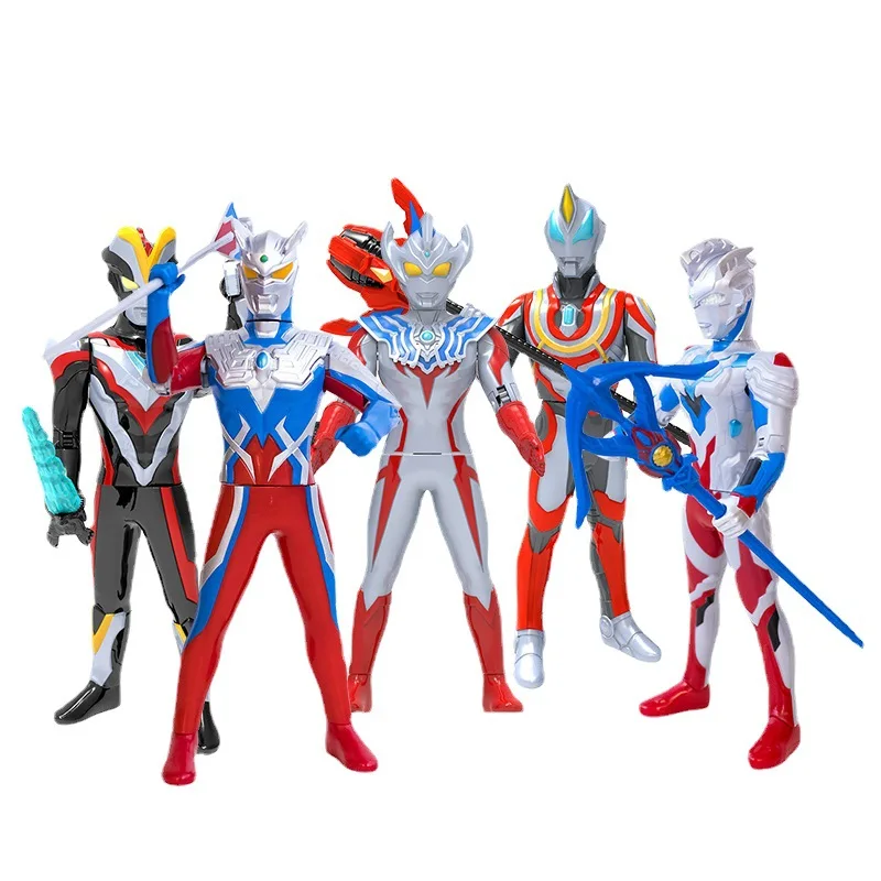 

2021 Sell Like Hot 19cm Ultraman Z Zett Zero Tiga Taiga Belial Geed Action Figures Movable Model Children's Acousto-optic Toys