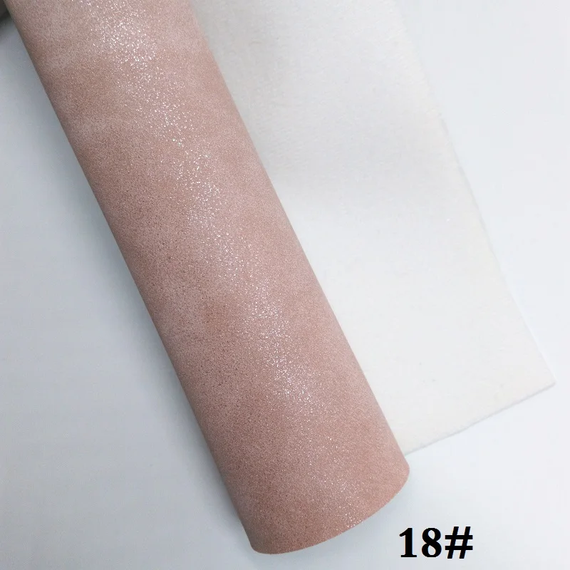 18 Glitterwishcome 21X29 см A4 размер винил для бантов нубук кожа с блестками Fabirc искусственная кожа листы для бантов, GM301A - Цвет: 18