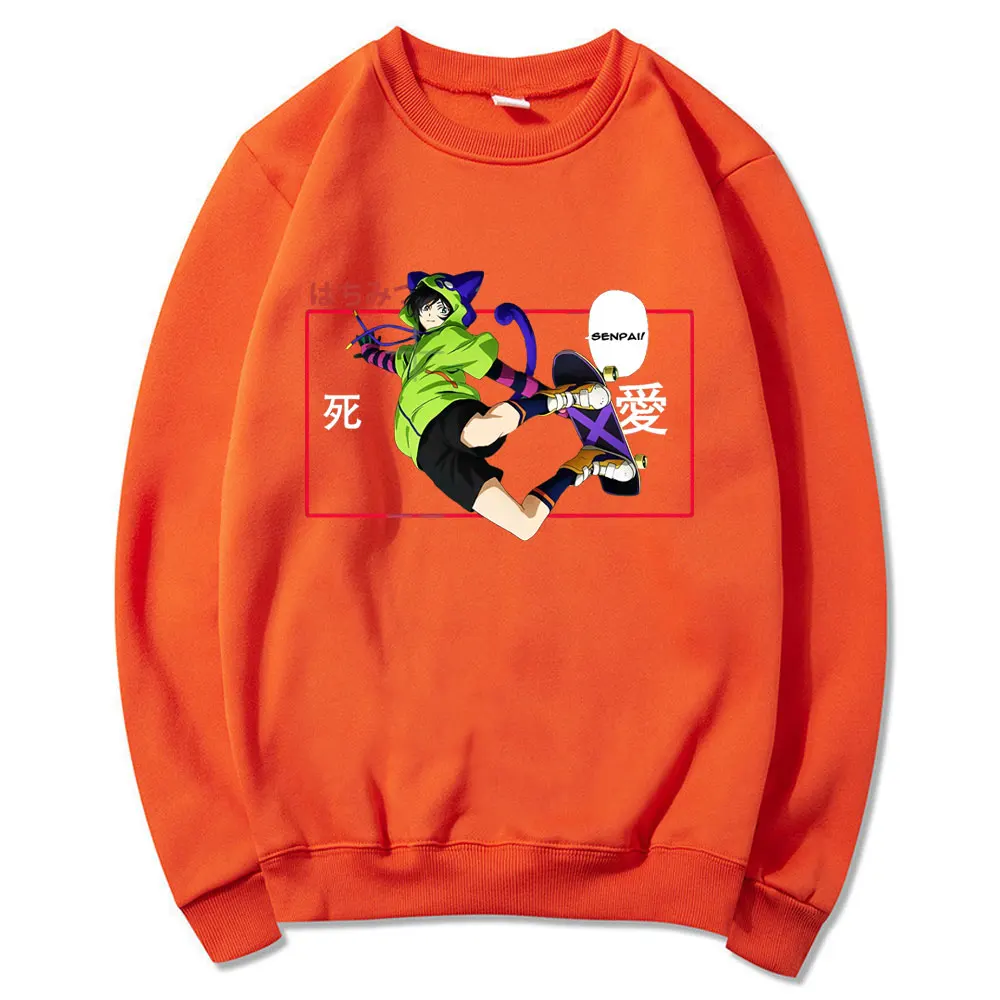 

SK8 The Infinity Langa and Reki Carton Casual Printed Sweatshirt Spring Men Women Street Hip Hop Loose Tops Male Punk Clothes