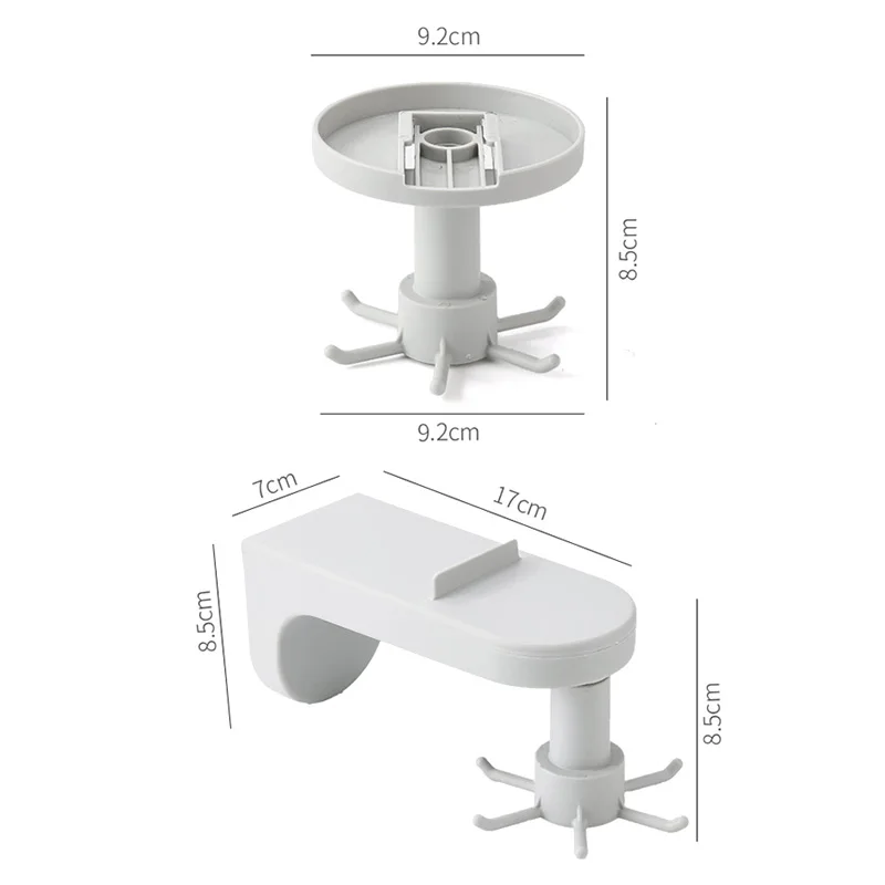 

360 Degrees Rotated Kitchen Hooks Self Adhesive 6 Hooks Home Wall Door Hook Handbag Clothes Ties Bag Hanger Hanging Rack