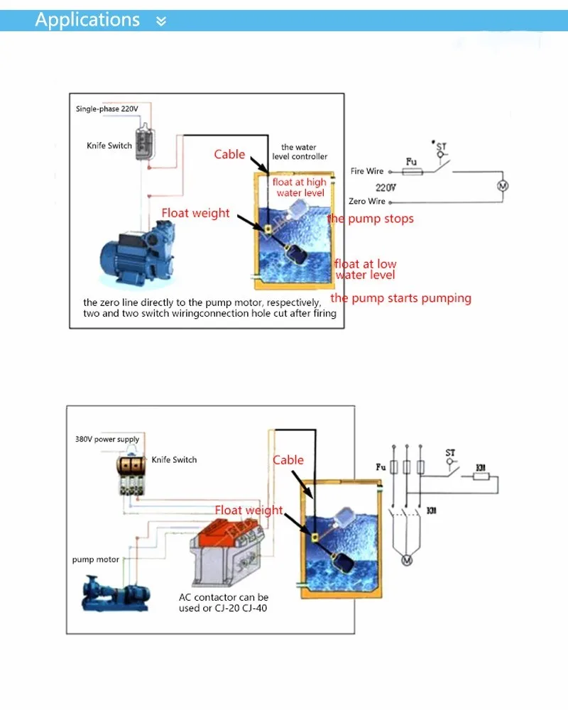 TEK-1, пластиковый регулятор уровня воды, жидкая жидкость, уровень воды, поплавковый выключатель, контроллер, контактор, датчик, 2 м, 4 м, 5 м, 8 м, 10 м