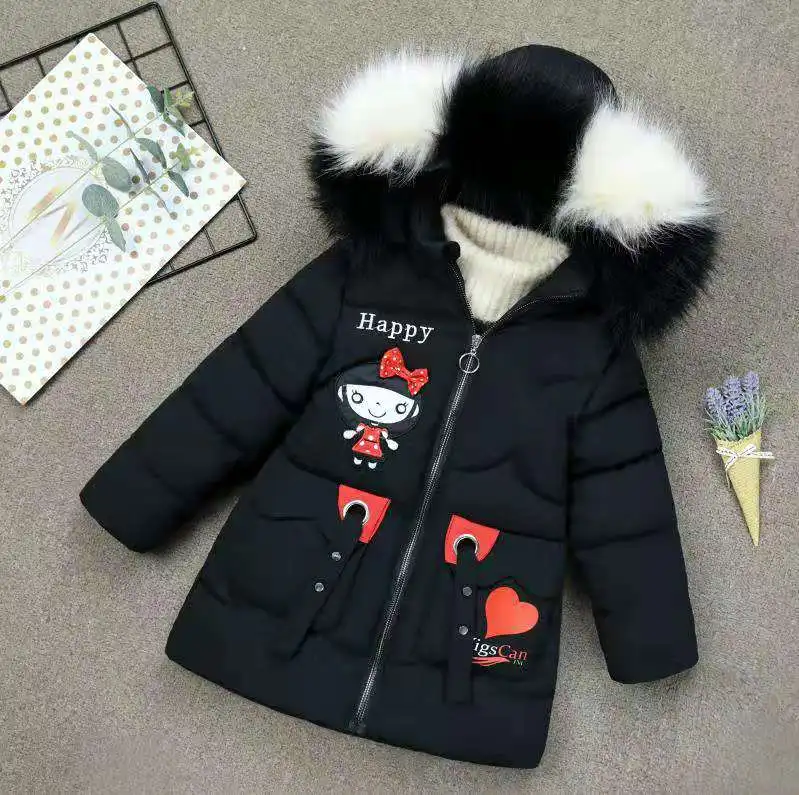 2019 зимняя куртка для девочек детская верхняя одежда теплая детские плотные
