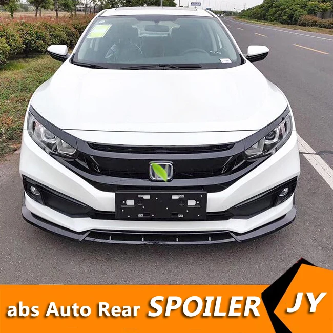 Для Honda Civic Body kit спойлер 2019 2020 для SC ABS задний бампер диффузор защитные