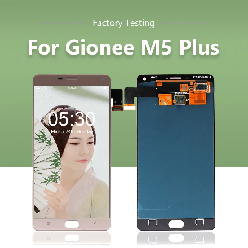 ЖК дисплей для Gionee Marathon M5 Plus кодирующий преобразователь сенсорного экрана в