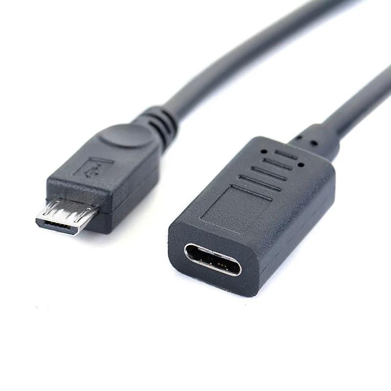 Usb type-c Женский к Micro USB OTG разъём кабельный переходник 30 см вверх вниз влево вправо 90 градусов