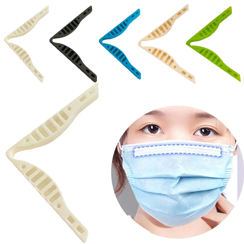 

20Pcs Washable Reusable Silicone Anti Fog Nose Bridge Pad Strip Bracket for Mouth Mask DIY Making Accessories