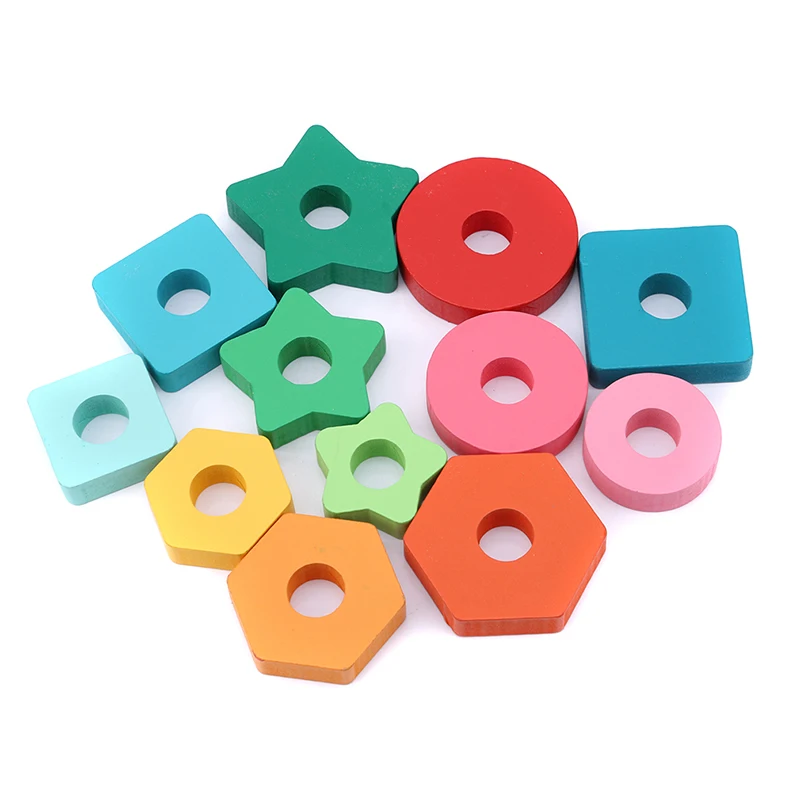 

Hot Sales Stacker Block Wooden Educational Toys Tortoise Geometry Matching Building For Children Kids Birthday Gifts