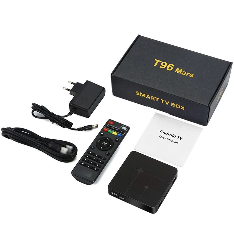 HFES T96 Mars Android 7.1.2 ТВ приставка Amlogic S905W 2G + 16G 2 4 GHz 4K HD H265 Bluetooth 1 WiFi медиаплеер